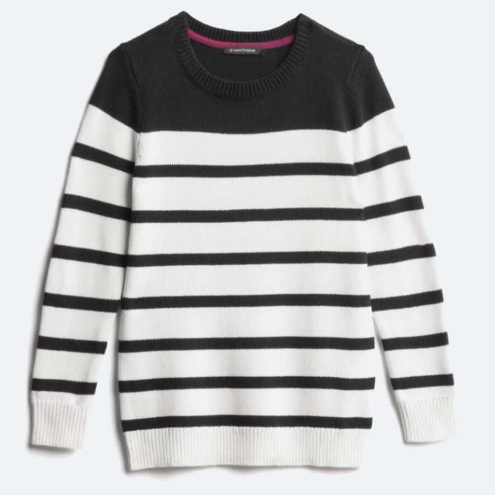 Stitch Fix Market & Spruce Breton Cotton Blend Faux Suede Elbow Patch Pullover